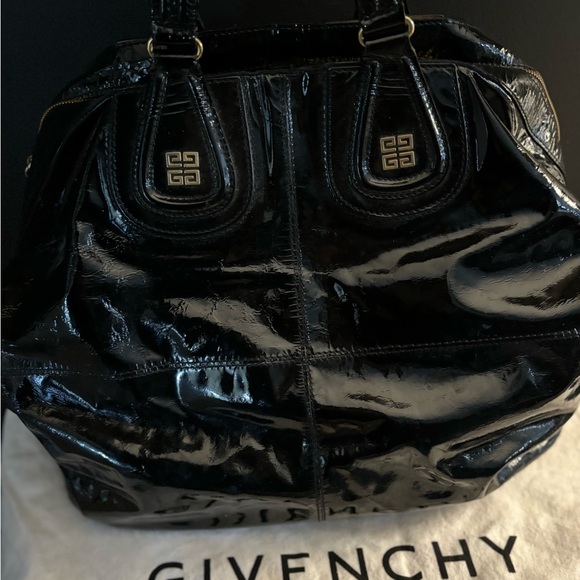 GORGEOUS Authentic Givenchy Black Patent Leather Nightingale bag - Picture 2 of 4